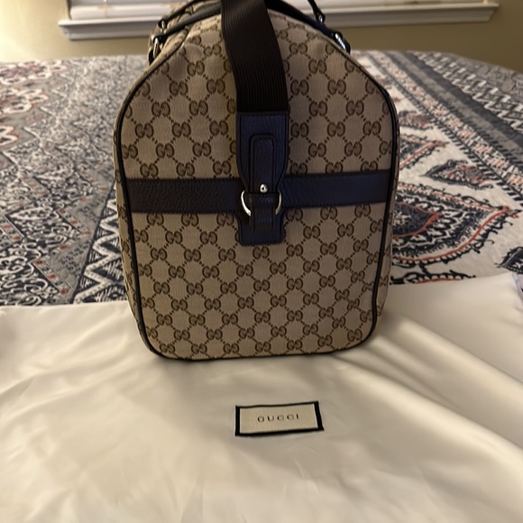 Gucci Large Monogram Boston Duffle Bag Dark Brown this bag is brand new. - Picture 4 of 4
